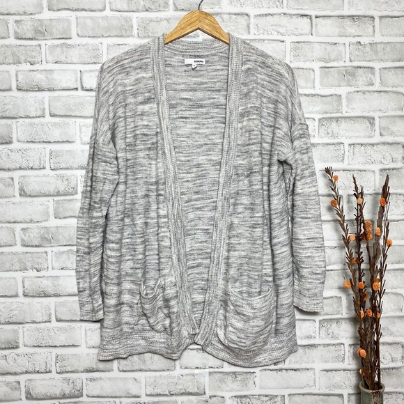 Sonoma knit Light Gray Open Front Cardigan Soft 1X